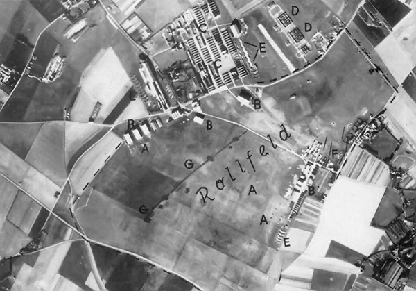 Letecký snímek RAF Manston, 1939